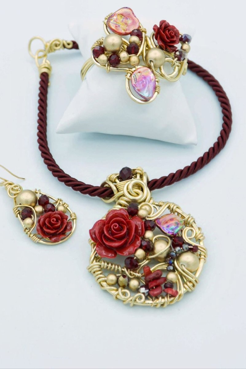 Parure alluminio anodizzato rossa