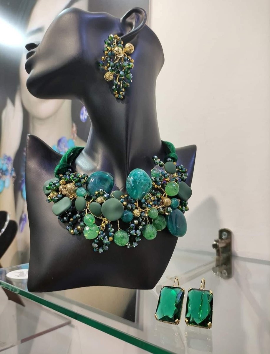 Parure Foresta collana e orecchini