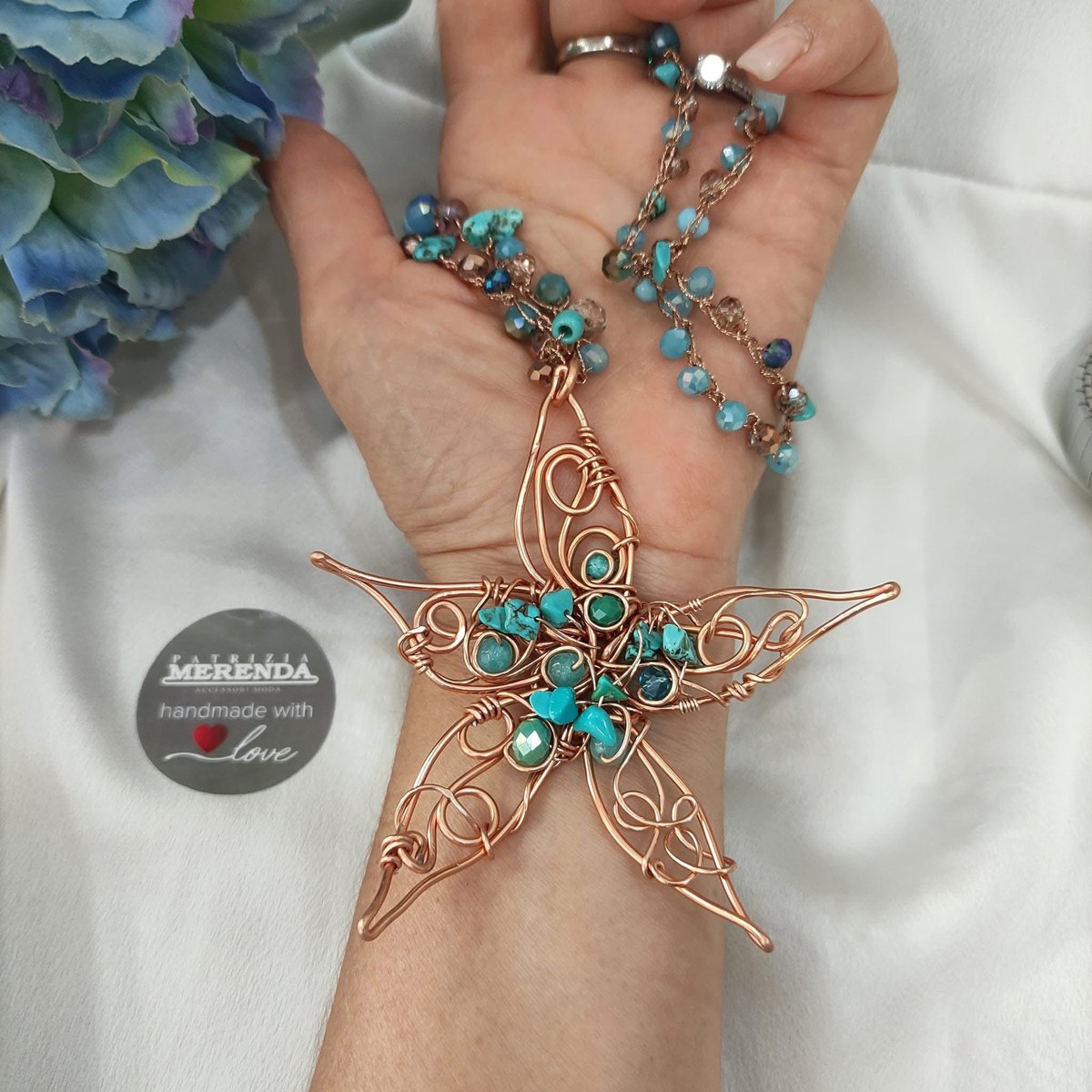 Collana stella marina con crochet