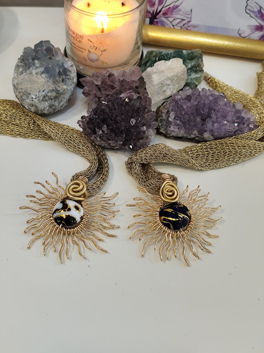 Soli in rame con perle di Murano (prezzo cadauno)