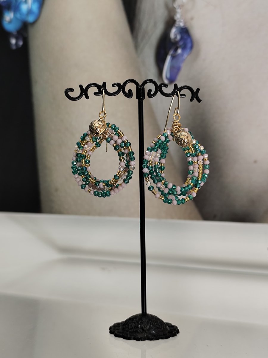 Orecchini con microperline
