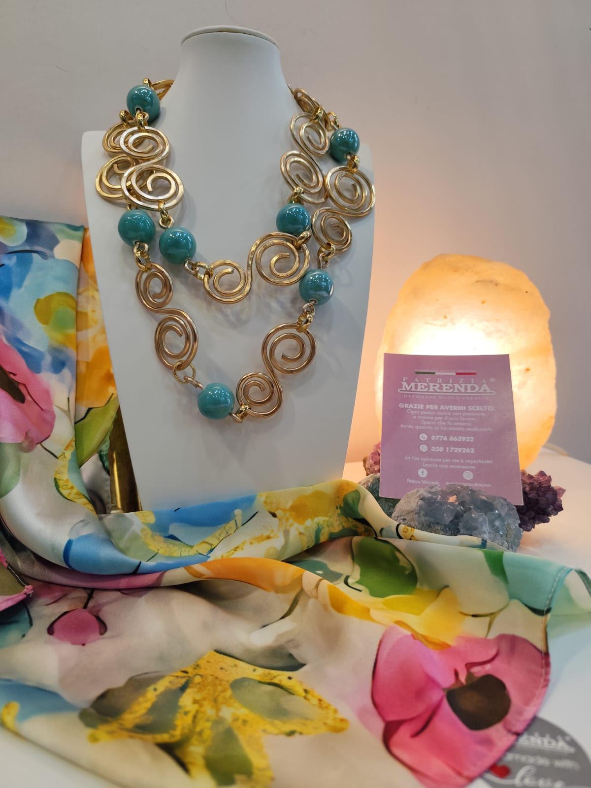 Collana spirale ceramica