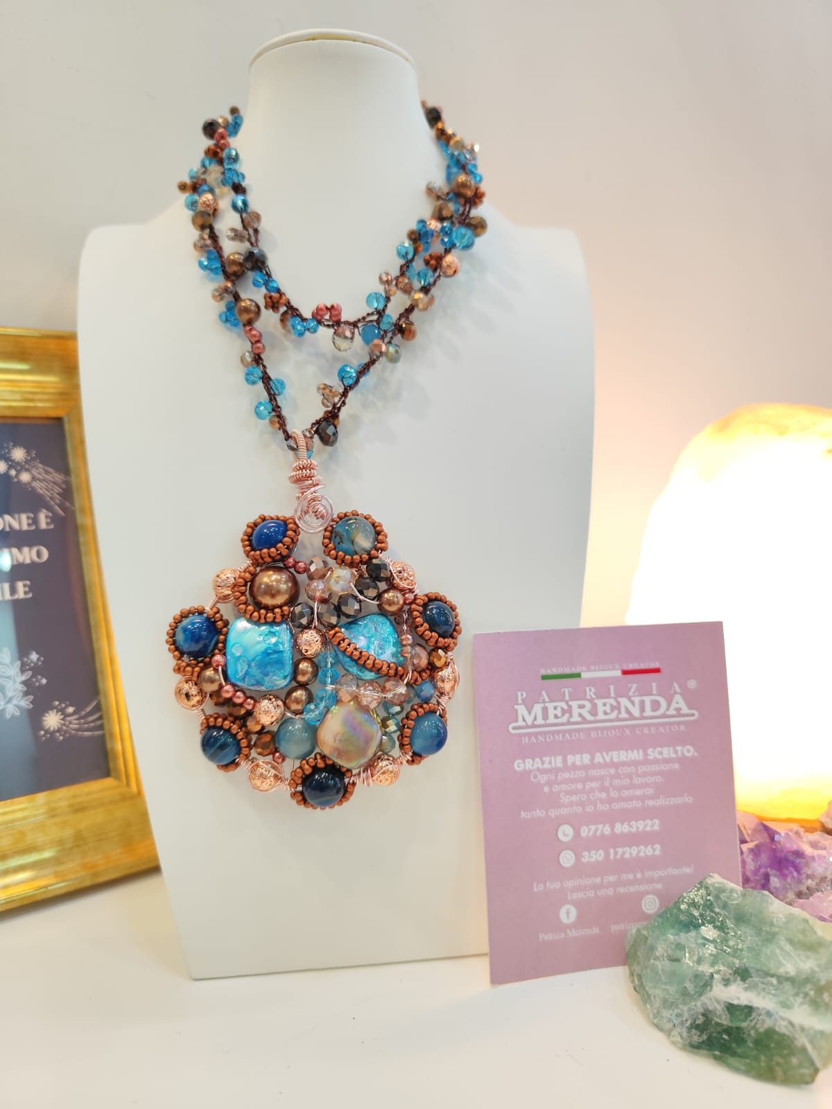 Collana rosone con crochet