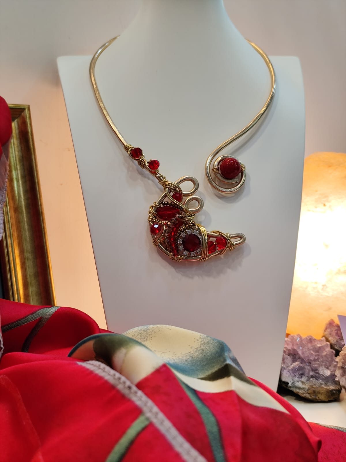 Girocollo wire con luna