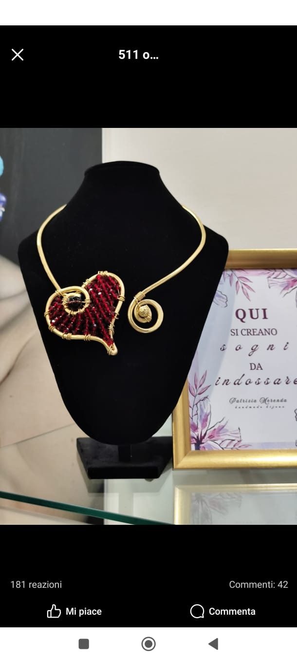 Girocollo wire cuore